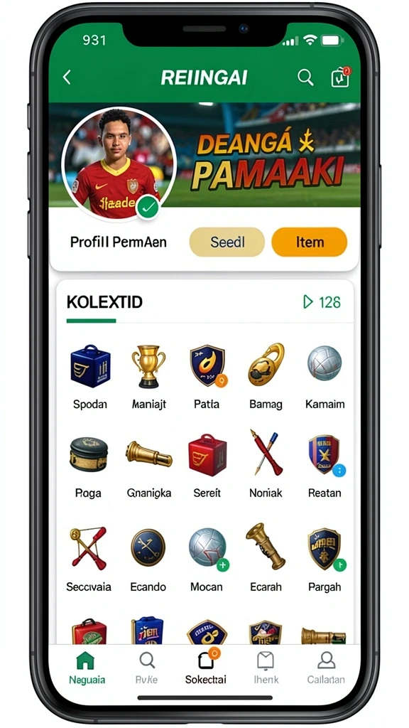 d73 - Tampilan karakter unik dan beragam.